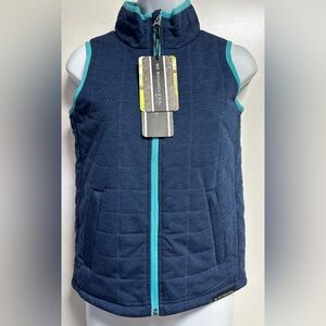 BE BOUNDLESS BOY'S INDIGO TEAL QUILTED VEST NWT